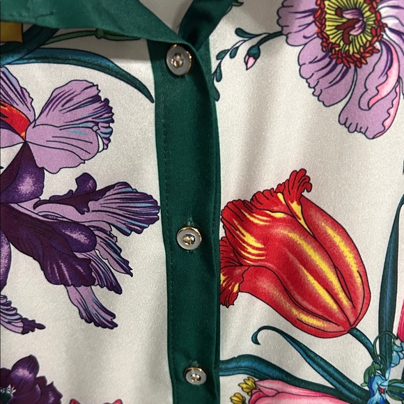 Vibrant Inspired Floral Long Sleeve Dress - Picture 6 of 6